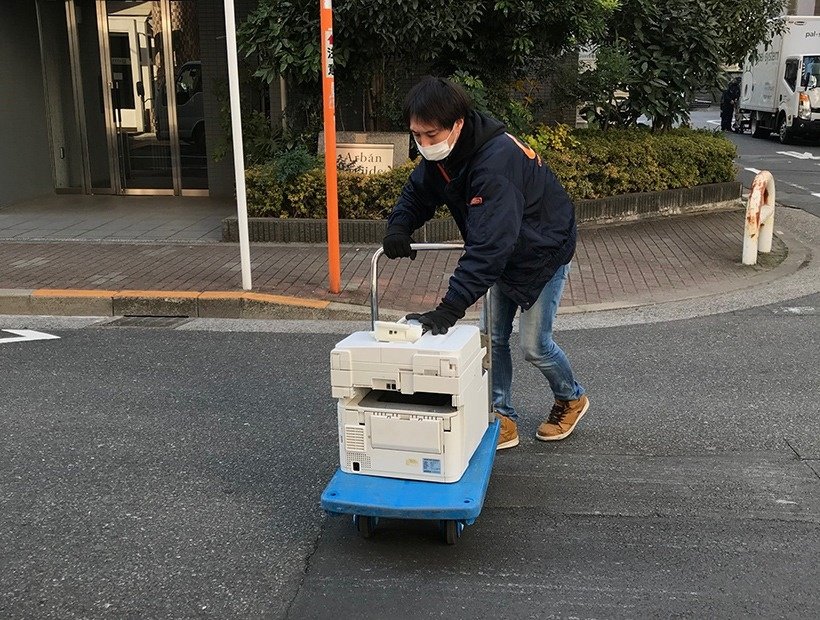 東京都江東区のマンションの1室に構えた病院から複合機を回収